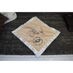 Baby Fanatic Philadelphia Eagles Security Blanket Bear LOVEY Plush Tan Satin 13"